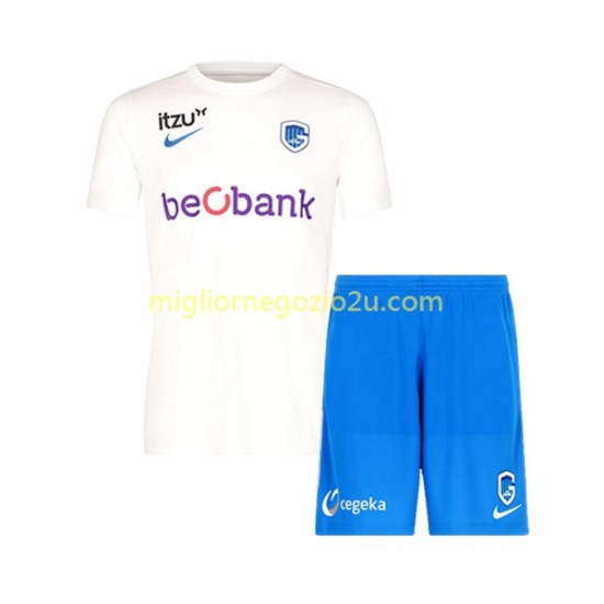 Maglia KRC Genk Bambino Trasferta Divisa 2022-2023 Manica Corta