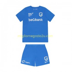 Maglia KRC Genk Bambino Casa Divisa 2022-2023 Manica Corta