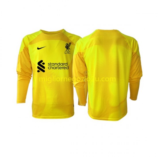 Maglia Liverpool Portiere Uomo Quarta Divisa 2022-2023 Manica Lunga