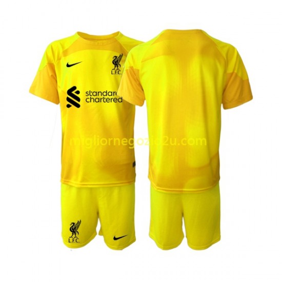 Maglia Liverpool Portiere Bambino Quarta Divisa 2022-2023 Manica Corta