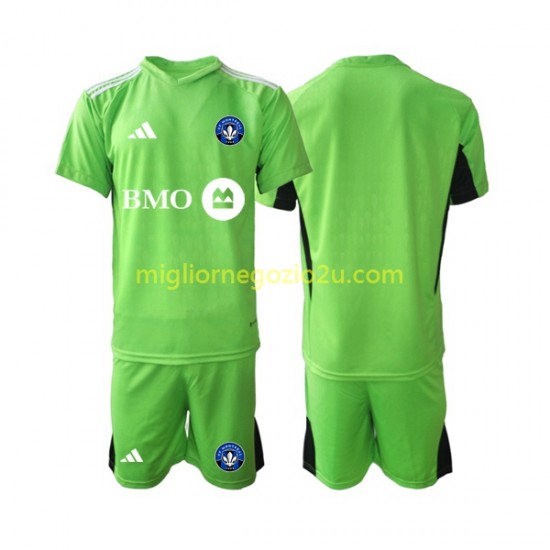 Maglia CF Montréal Portiere Bambino Casa Divisa 2023-2024 Manica Corta