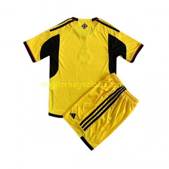Maglia Irldanda Del Nord Bambino Casa Divisa 2023 Manica Corta