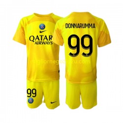 Maglia Paris Saint-Germain Gianluigi Donnarumma 99 Portiere Bambino Terza Divisa 2022-2023 Manica Corta