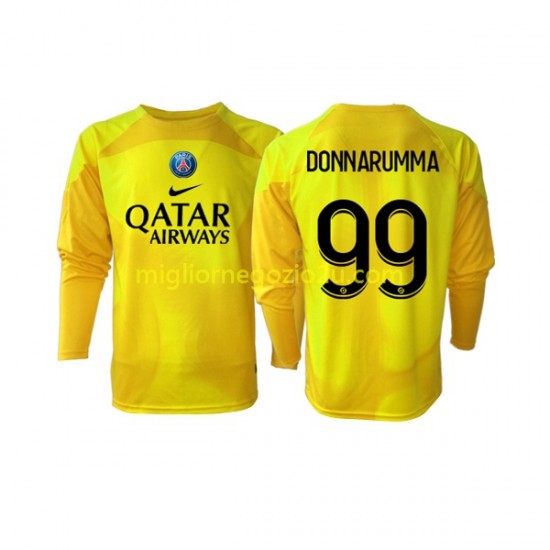Maglia Paris Saint-Germain Gianluigi Donnarumma 99 Portiere Uomo Terza Divisa 2022-2023 Manica Lunga