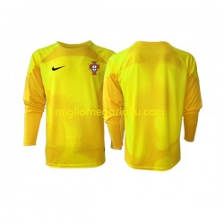 Maglia Portogallo Portiere Uomo Casa Divisa Mondiali 2022 Manica Lunga