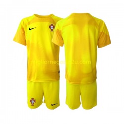 Maglia Portogallo Portiere Bambino Casa Divisa Mondiali 2022 Manica Corta