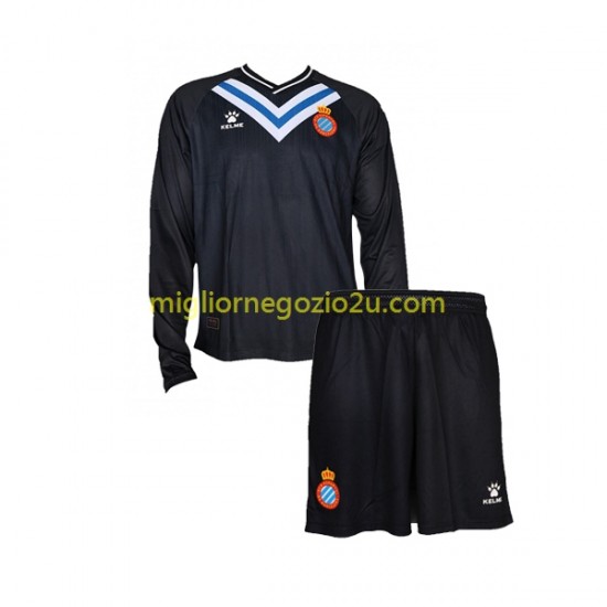 Maglia RCD Espanyol Portiere Bambino Casa Divisa 2022-2023 Manica Lunga