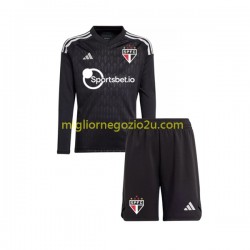 Maglia Sao Paulo Portiere Bambino Casa Divisa 2023-2024 Manica Lunga