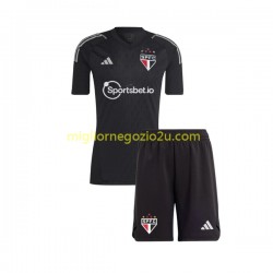 Maglia Sao Paulo Portiere Bambino Casa Divisa 2023-2024 Manica Corta