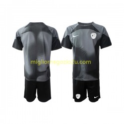 Maglia Slovenia Portiere Bambino Casa Divisa 2022 Manica Corta