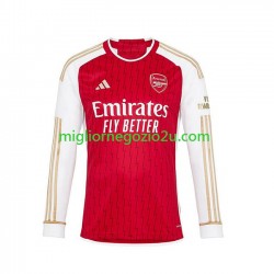 Maglia Arsenal Uomo Casa Divisa 2023-2024 Manica Lunga