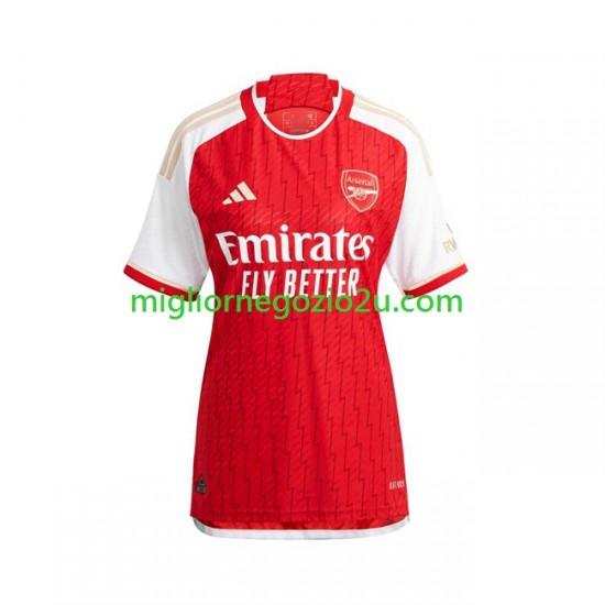 Maglia Arsenal Donna Casa Divisa 2023-2024 Manica Corta