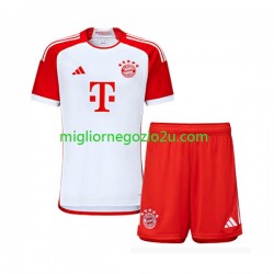 Maglia FC Bayern München Bambino Casa Divisa 2023-2024 Manica Corta