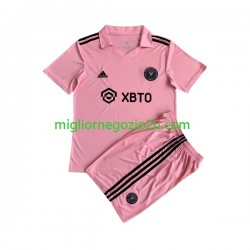 Maglia Inter Miami Bambino Casa Divisa 2023 Manica Corta