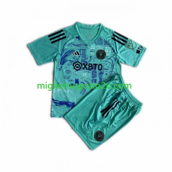 Maglia Inter Miami Special Bambino Casa Divisa 2023-2024 Manica Corta