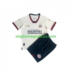 Maglia PSV Eindhoven Bambino Trasferta Divisa 2023-2024 Manica Corta