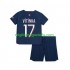 Maglia Paris Saint-Germain Vitinha 17 Bambino Casa Divisa 2023-2024 Manica Corta