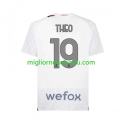 Maglia AC Milan Theo 19 Uomo Trasferta Divisa 2023-2024 Manica Corta