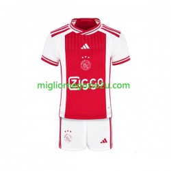 Maglia AFC Ajax Bambino Casa Divisa 2023-2024 Manica Corta