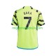 Maglia Arsenal Saka 7 Uomo Trasferta Divisa 2023-2024 Manica Corta