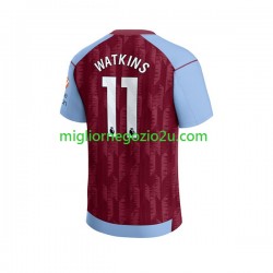 Maglia Aston Villa Ollie Watkins 11 Uomo Casa Divisa 2023-2024 Manica Corta