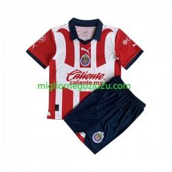 Maglia CD Guadalajara Bambino Casa Divisa 2023-2024 Manica Corta