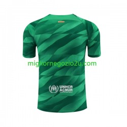 Maglia FC Barcelona Portiere Uomo Casa Divisa 2023-2024 Manica Corta