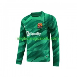 Maglia FC Barcelona Ter Stegen 1 Portiere Uomo Casa Divisa 2023-2024 Manica Lunga