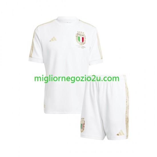 Maglia Italia Anniversary Bambino Casa Divisa 2023 Manica Corta