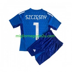 Maglia Juventus Wojciech Szczesny 1 Portiere Bambino Casa Divisa 2023-2024 Manica Corta