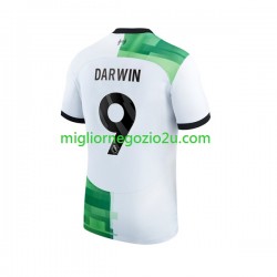 Maglia Liverpool Darwin Nunez 9 Uomo Trasferta Divisa 2023-2024 Manica Corta