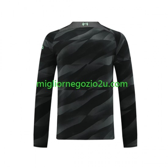 Maglia Liverpool Portiere Uomo Trasferta Divisa 2023-2024 Manica Lunga