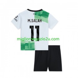 Maglia Liverpool M.Salah 11 Bambino Trasferta Divisa 2023-2024 Manica Corta