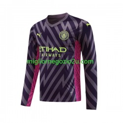 Maglia Manchester City Portiere Uomo Trasferta Divisa 2023-2024 Manica Lunga