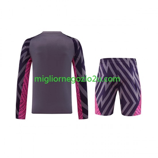 Maglia Manchester City Portiere Bambino Trasferta Divisa 2023-2024 Manica Lunga