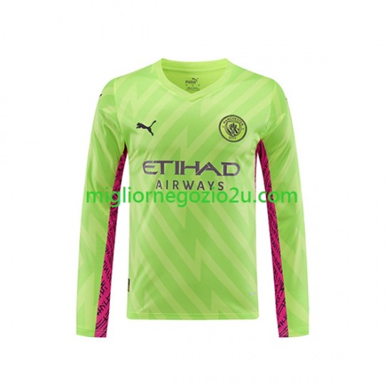 Maglia Manchester City Portiere Uomo Terza Divisa 2023-2024 Manica Lunga
