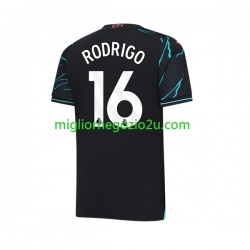 Maglia Manchester City Rodri Hernandez 16 Uomo Terza Divisa 2023-2024 Manica Corta