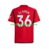 Maglia Manchester United Anthony Elanga 36 Uomo Casa Divisa 2023-2024 Manica Corta