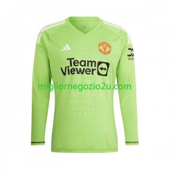 Maglia Manchester United Portiere Uomo Casa Divisa 2023-2024 Manica Lunga