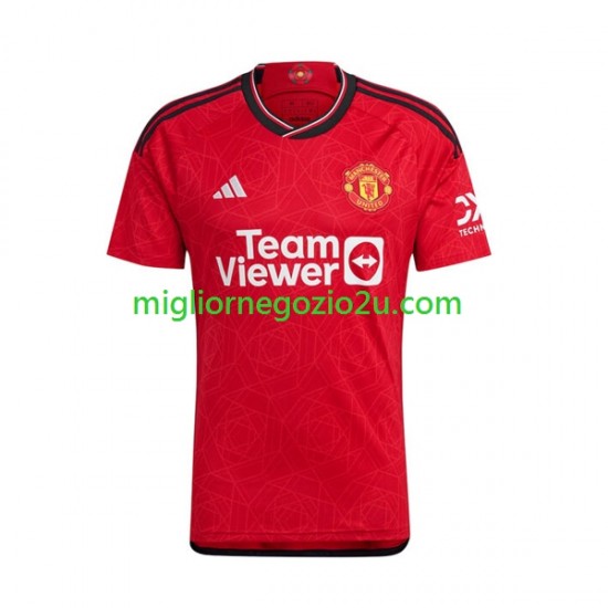 Maglia Manchester United Lindelof 2 Bambino Casa Divisa 2023-2024 Manica Corta