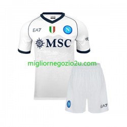 Maglia Napoli Bambino Trasferta Divisa 2023-2024 Manica Corta