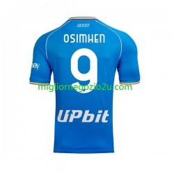 Maglia Napoli OSIMHEN 9 Uomo Casa Divisa 2023-2024 Manica Corta