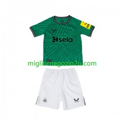 Maglia Newcastle United Bambino Trasferta Divisa 2023-2024 Manica Corta