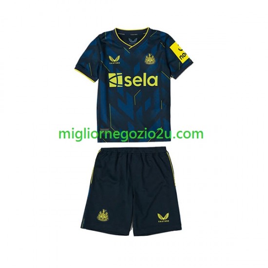 Maglia Newcastle United Bambino Terza Divisa 2023-2024 Manica Corta