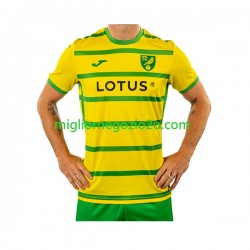 Maglia Norwich City Uomo Casa Divisa 2023-2024 Manica Corta