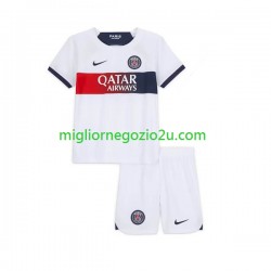 Maglia Paris Saint-Germain Bambino Trasferta Divisa 2023-2024 Manica Corta