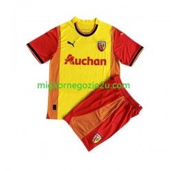 Maglia RC Lens Bambino Casa Divisa 2023-2024 Manica Corta