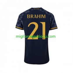 Maglia Real Madrid Brahim Diaz 21 Uomo Trasferta Divisa 2023-2024 Manica Corta