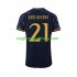 Maglia Real Madrid Brahim Diaz 21 Uomo Trasferta Divisa 2023-2024 Manica Corta