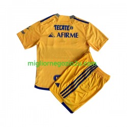 Maglia Tigres UANL Bambino Casa Divisa 2023-2024 Manica Corta